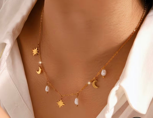 Moon and star